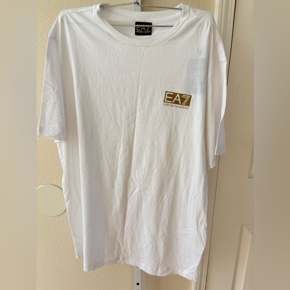 NWT - Emporio Armani Logo Cotton Short Sleeve Shirt - Size XXL - Picture 5 of 9